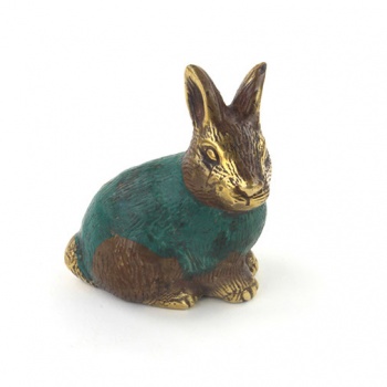 Bronze Rabbit Charm