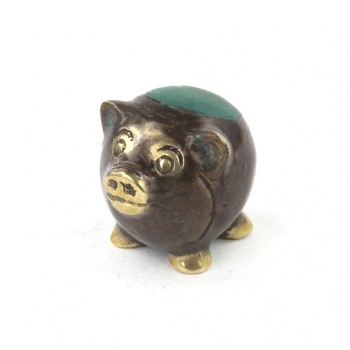 Bronze Pig Charm