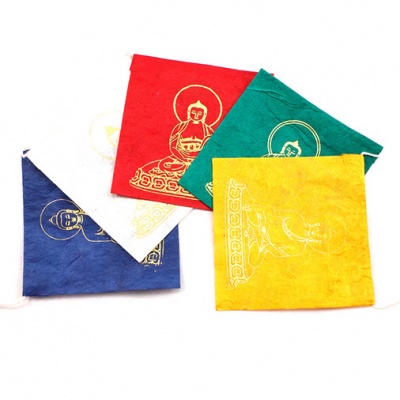 Pancha Buddha Paper Prayer Flags
