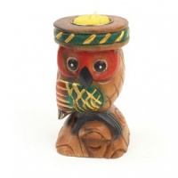 Perched Owl T-Light Holder