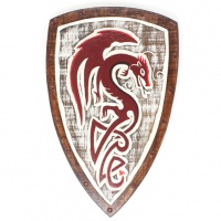 Red Dragon Shield Plaque