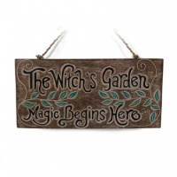 The Witch's Garden Plaque