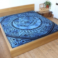 Blue Celtic Pentacle Bedspread