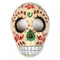 Candy Skull Mask - Cream