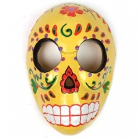 Candy Skull Mask - Custard