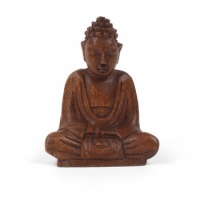Small Handcarved Sitting Buddha