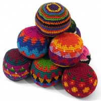 Set of 3 Crochet Haki Sacks / Juggling Balls