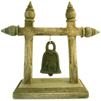 Single Elephant Bell on Stand